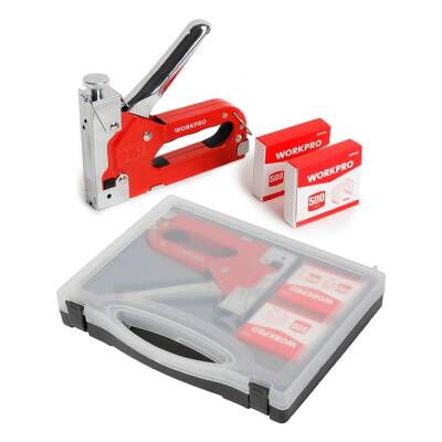 WORKPRO WP223005 3 IN 1 4-14mm Profesyonel Mekanik Zımba ve 14mm Çivi Tabancası + 1500 Adet Zımba/Çivi - Workpro
