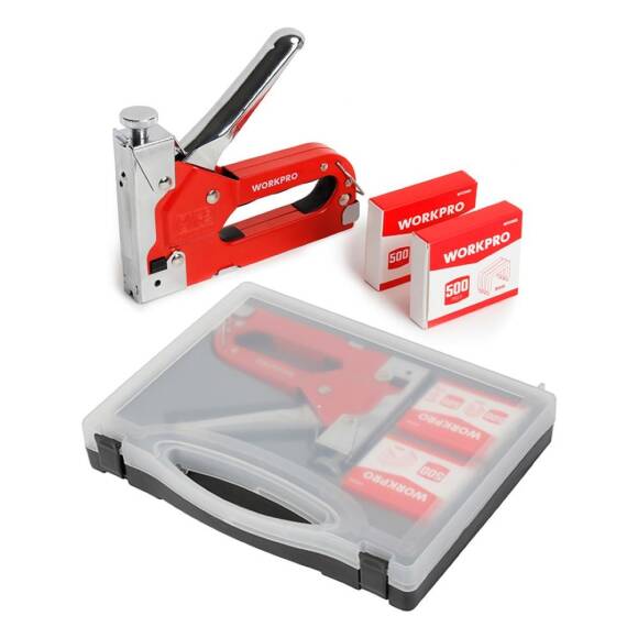 WORKPRO WP223005 3 IN 1 4-14mm Profesyonel Mekanik Zımba ve 14mm Çivi Tabancası + 1500 Adet Zımba/Çivi - 1