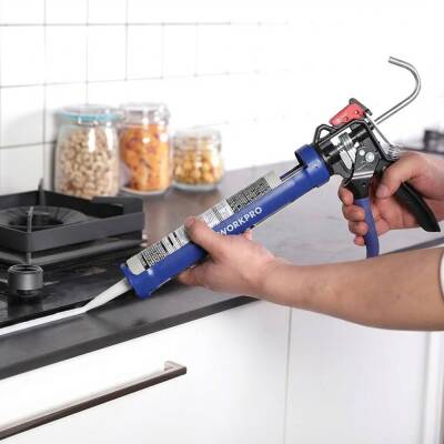 WORKPRO WP224001 230mm Ağır Hizmet Tipi Metal Silikon/Mastik Tabancası - 5