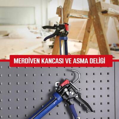 WORKPRO WP224001 230mm Ağır Hizmet Tipi Metal Silikon/Mastik Tabancası - 7