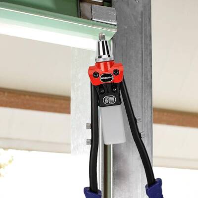 WORKPRO WP225001 5 IN 1 400mm Kollu Profesyonel Perçin Tabancası + 100 Adet Perçin - 5