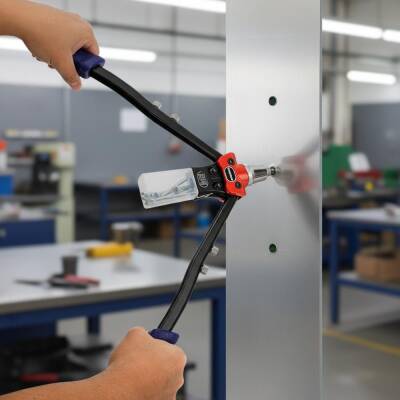 WORKPRO WP225001 5 IN 1 400mm Kollu Profesyonel Perçin Tabancası + 100 Adet Perçin - 8