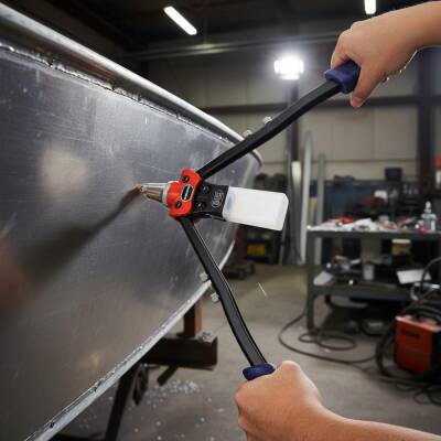 WORKPRO WP225001 5 IN 1 400mm Kollu Profesyonel Perçin Tabancası + 100 Adet Perçin - 9