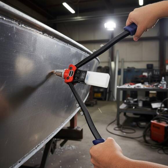 WORKPRO WP225001 5 IN 1 400mm Kollu Profesyonel Perçin Tabancası + 100 Adet Perçin - 9