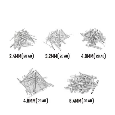 WORKPRO WP225001 5 IN 1 400mm Kollu Profesyonel Perçin Tabancası + 100 Adet Perçin - 10