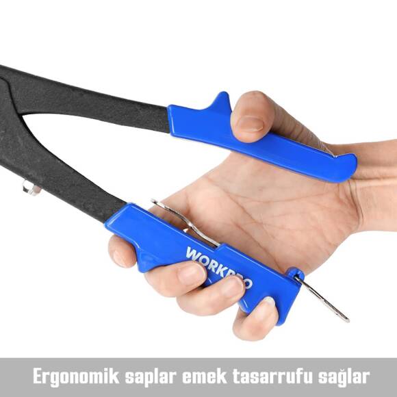 WORKPRO WP225005 4 IN 1 2.4-4.8mm Profesyonel Perçin Tabancası - 10