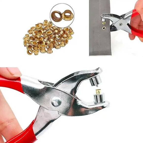 WORKPRO WP231079 140mm CR-V Profesyonel Kuşgözü Pense + 100 Adet 4,5mm Kuşgözü Perçin - 3