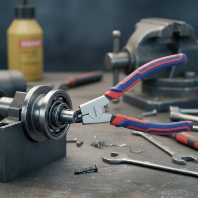 WORKPRO WP231150 180MM Cr-V Düz Yaylı Profesyonel Dış Segman Pensesi - 5