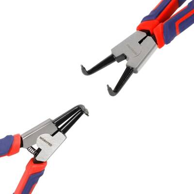 WORKPRO WP231151 180MM CR-V Eğri Uçlu Yaylı Profesyonel Dış Segman Pensesi - 3