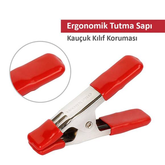 WORKPRO WP232006 25mm Metal Mandal/İşkence - 3