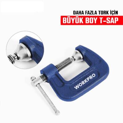 WORKPRO WP232016 25mm G Tipi İşkence - 3
