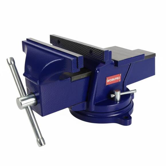 WORKPRO WP233005 100mm 360° Döner Tabanlı Örslü Profesyonel Tezgâh Mengene - 2