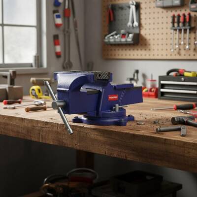 WORKPRO WP233006 125mm 360° Döner Tabanlı Örslü Profesyonel Tezgâh Mengene - 4