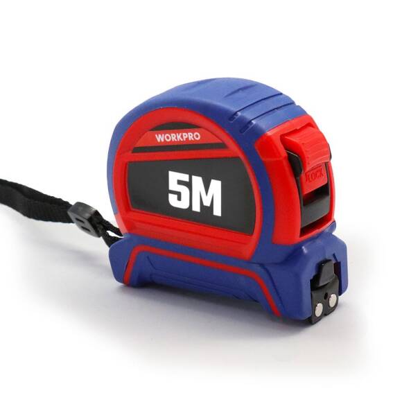 WORKPRO WP261041 5Mx25mm Naylon Kaplama Sarı Çift Taraflı Manyetik Çelik Şerit Metre - 3