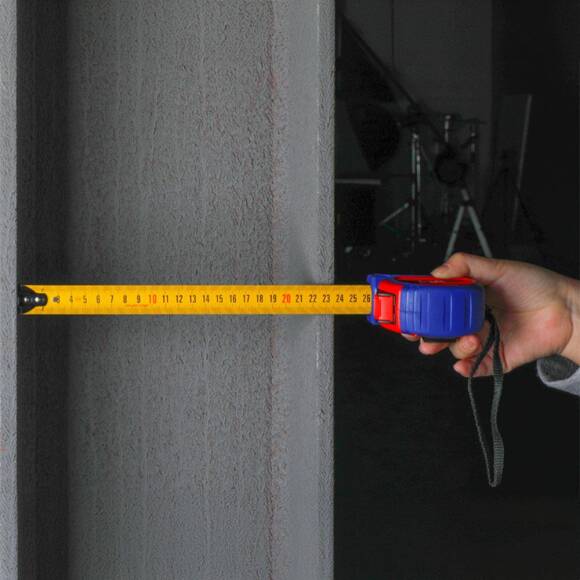 WORKPRO WP261041 5Mx25mm Naylon Kaplama Sarı Çift Taraflı Manyetik Çelik Şerit Metre - 5