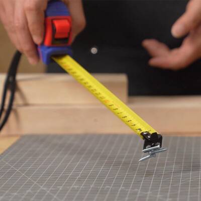 WORKPRO WP261041 5Mx25mm Naylon Kaplama Sarı Çift Taraflı Manyetik Çelik Şerit Metre - 8