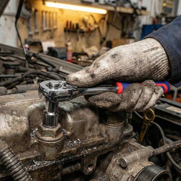 WORKPRO WP271009 1/2'’ Cr-V Profesyonel Cırcır Lokma Kolu - 9