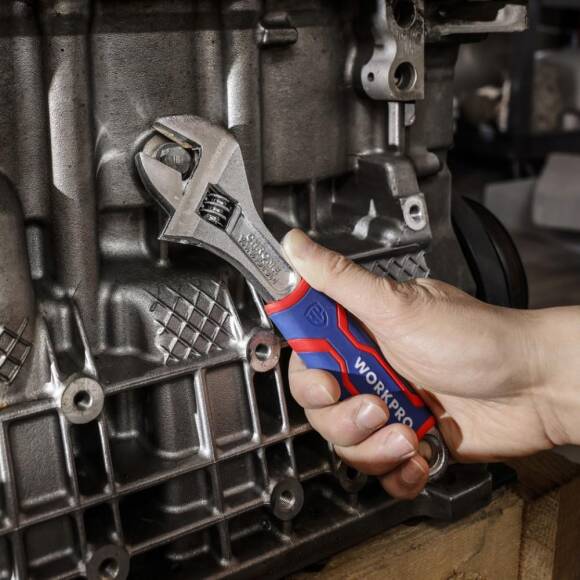 WORKPRO WP272010 150mm Cr-V Profesyonel Kurbağacık Anahtar - 5