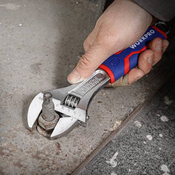 WORKPRO WP272011 200mm Cr-V Profesyonel Kurbağacık Anahtar - 6