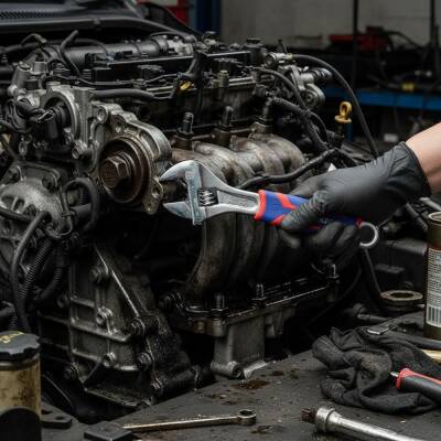 WORKPRO WP272011 200mm Cr-V Profesyonel Kurbağacık Anahtar - 7