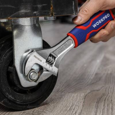 WORKPRO WP272012 250mm Cr-V Profesyonel Kurbağacık Anahtar - 4