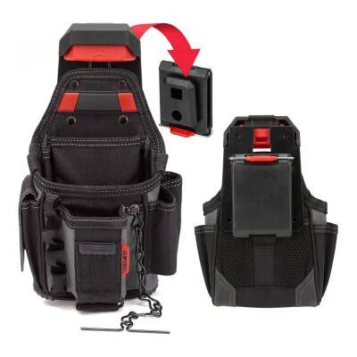 WORKPRO WP281079 Smart Clip Bel Tipi Alet Çantası Hızlı Tak-Çıkar Kemer Klipsi + Çanta Bağlantı Adaptörü - Workpro (1)