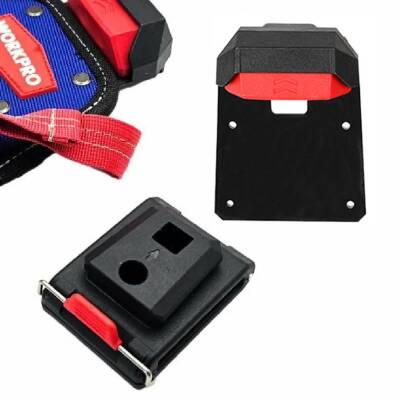WORKPRO WP281079 Smart Clip Bel Tipi Alet Çantası Hızlı Tak-Çıkar Kemer Klipsi + Çanta Bağlantı Adaptörü - 7