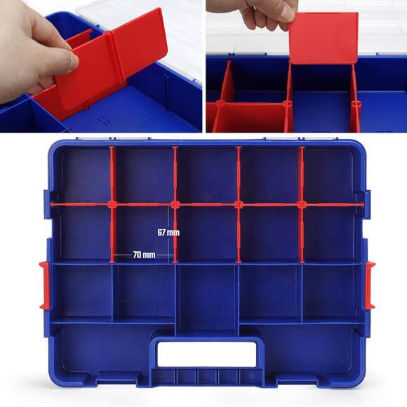 WORKPRO WP283007 38x30x6,8mm Profesyonel İstiflenebilir Organizer - 3