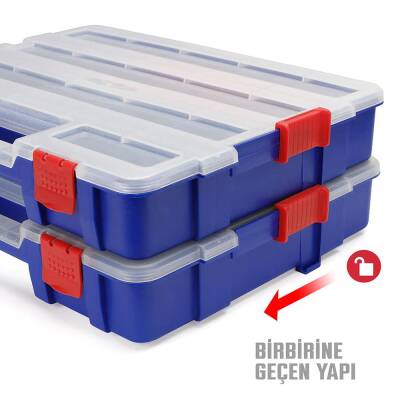 WORKPRO WP283007 38x30x6,8mm Profesyonel İstiflenebilir Organizer - 9