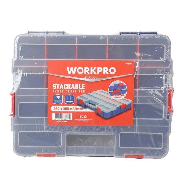 WORKPRO WP283007 38x30x6,8mm Profesyonel İstiflenebilir Organizer - 10