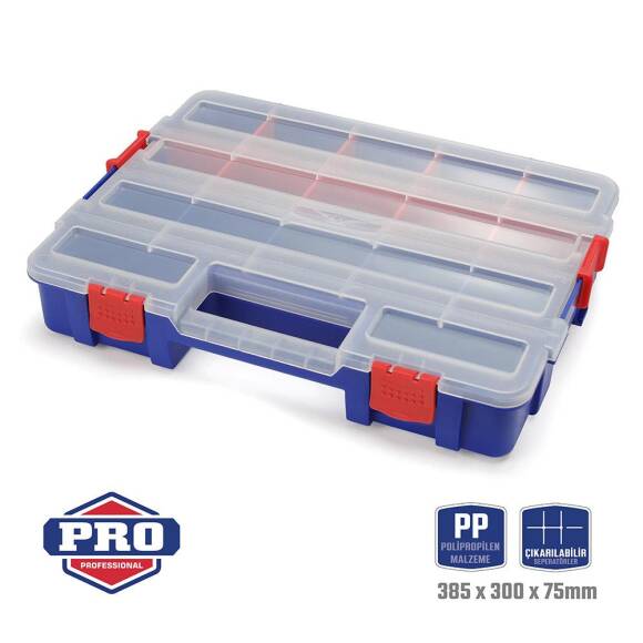 WORKPRO WP283007 38x30x6,8mm Profesyonel İstiflenebilir Organizer - 1