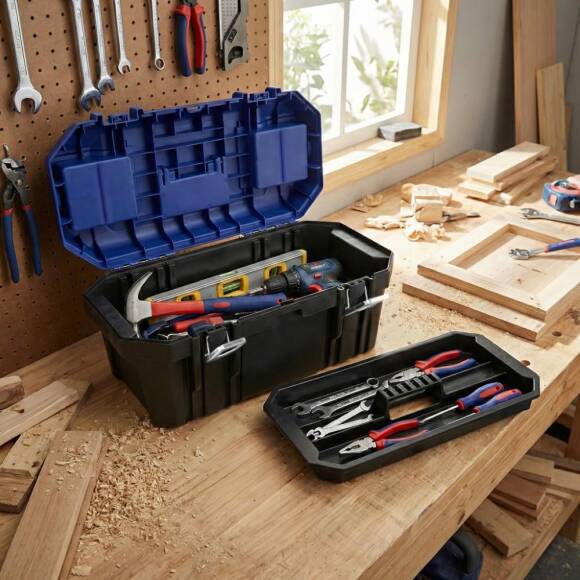 WORKPRO WP283016 16’’ Metal Kilitli Plastik Takım Çantası - 4