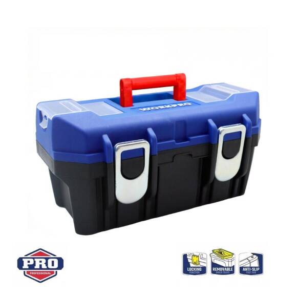 WORKPRO WP283017 19’’ Metal Kilitli Plastik Takım Çantası - 1