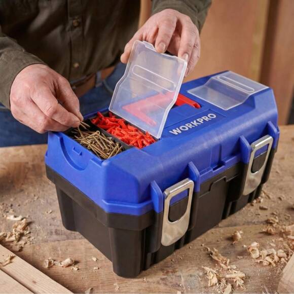 WORKPRO WP283017 19’’ Metal Kilitli Plastik Takım Çantası - 5
