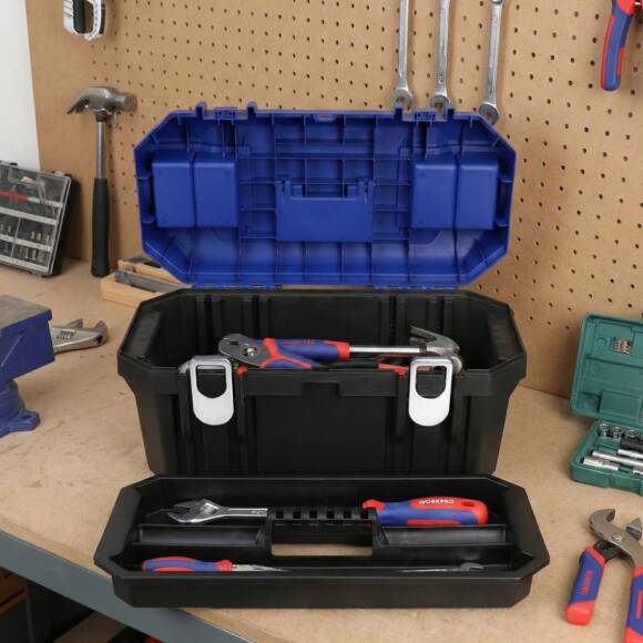 WORKPRO WP283017 19’’ Metal Kilitli Plastik Takım Çantası - 6