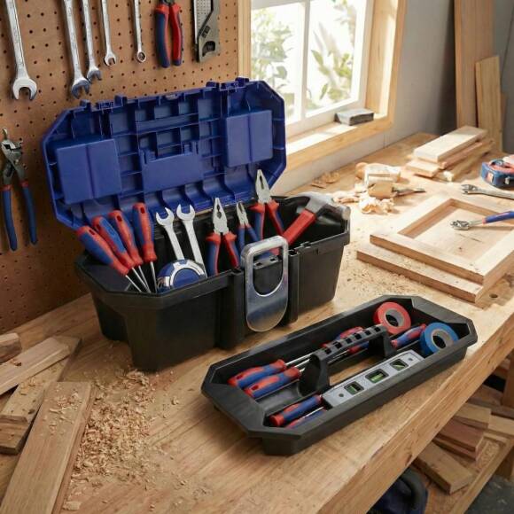 WORKPRO WP283021 13’’ Metal Kilitli Plastik Takım Çantası - 4