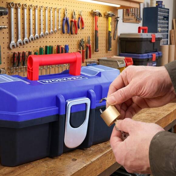 WORKPRO WP283021 13’’ Metal Kilitli Plastik Takım Çantası - 9