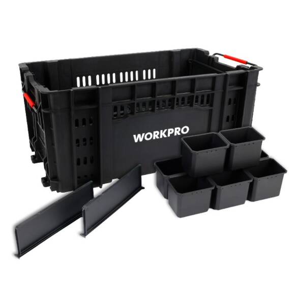 WORKPRO WP283028 46Lt 55,7x32,2x25cm Üstü Açık Profesyonel Takım Çantası - 1