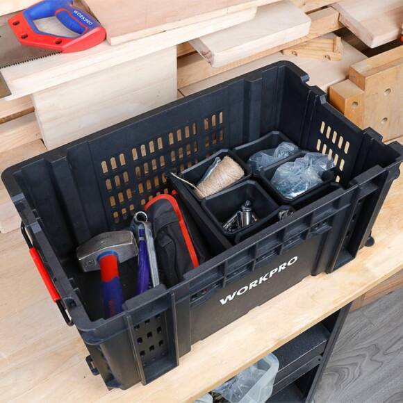 WORKPRO WP283028 46Lt 55,7x32,2x25cm Üstü Açık Profesyonel Takım Çantası - 6