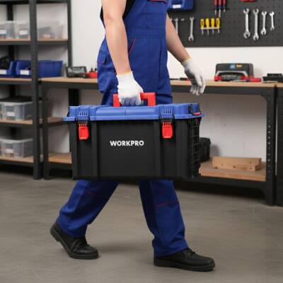 WORKPRO WP283031 38Lt 56x34x33cm Kilitli Profesyonel Takım Çantası - 4