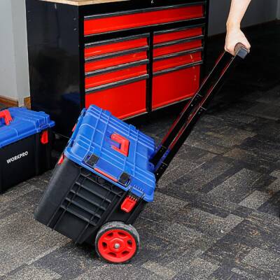 WORKPRO WP283032 54Lt 56x44,2x50cm Tekerlekli Kilitli Profesyonel Takım Çantası - 3