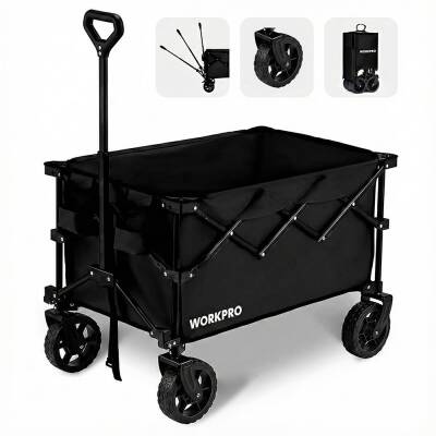 WORKPRO WP285015 80Kg 4 Tekerli Katlanabilir Ağır Hizmet Taşıma Arabası - Workpro