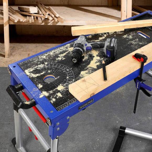 WORKPRO WP289020 150Kg 4’ü 1 Arada Tekerlekli Çok Amaçlı Profesyonel Çalışma Tezgâhı - 8