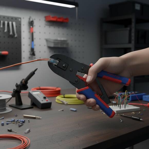 WORKPRO WP292001 RJ45/RJ11/RJ12/RJ22 Profesyonel Konnektör Sıkma Pensesi - 4