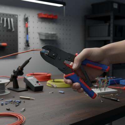 WORKPRO WP292001 RJ45/RJ11/RJ12/RJ22 Profesyonel Konnektör Sıkma Pensesi - 6