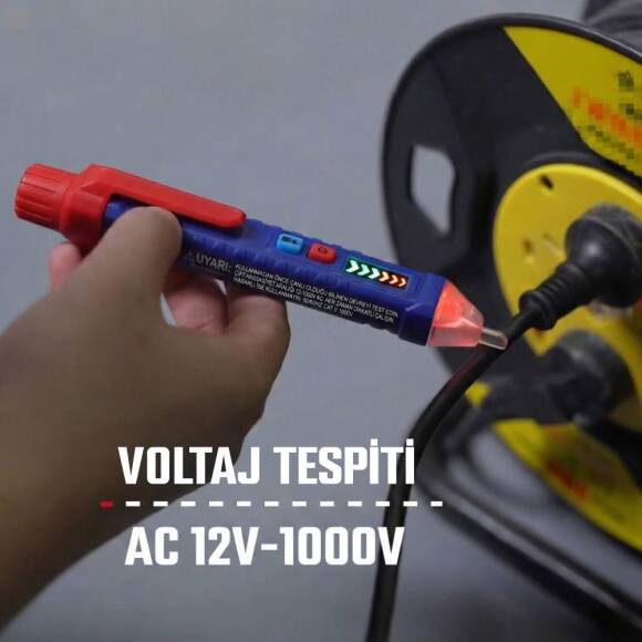 WORKPRO WP295004 12-1000 Volt AC Yüksek Hassasiyetli Profesyonel Voltaj Dedektörü - 3
