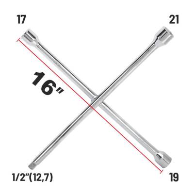 WORKPRO WP314006 17 19 21 1/2’’ Cr-V 400mm 4 Kollu Profesyonel Bijon Anahtarı - 3