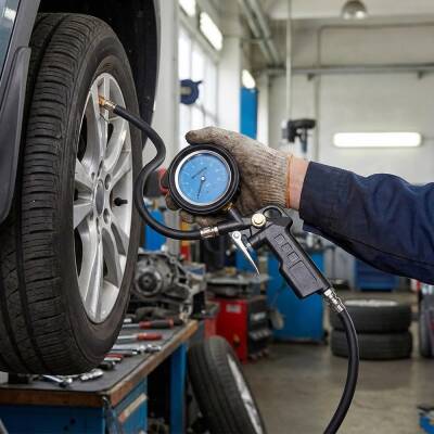 WORKPRO WP314063 16Bar Yağlı Basınç Göstergeli Profesyonel Havalı Lastik Şişirme Tabancası - 6