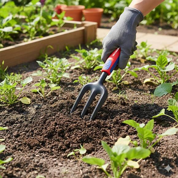 WORKPRO WP331027 290x82mm Çelik Profesyonel Mini Bahçe Çatalı - 7