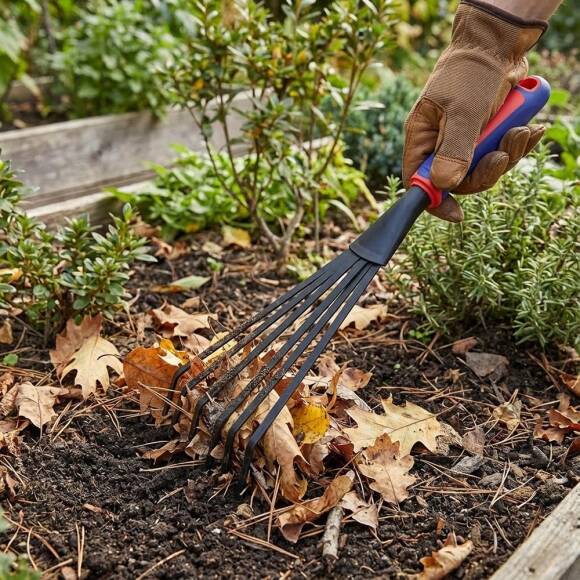 WORKPRO WP331028 360x87mm Çelik Profesyonel Mini Bahçe Tırmığı - 4